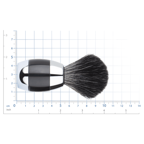 MERKUR Shaving Brush  1201 with Vegan Synthetic Hair in Bright Chrome