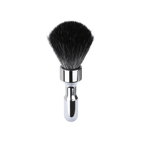 MERKUR Shaving Brush 1701 with Vegan Synthetic Hair in Bright Chrome