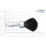 MERKUR Shaving Brush 1700 with Vegan Synthetic Hair in Matt Chrome