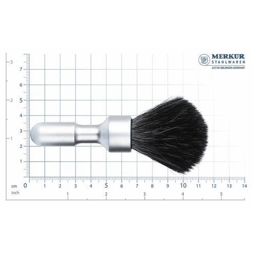 MERKUR Shaving Brush 1700 with Vegan Synthetic Hair in Matt Chrome