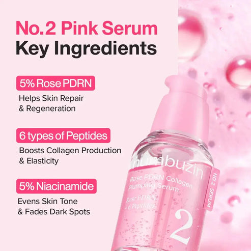 Numbuzin No.2 Rose PDRN Collagen Plumping Serum 30ml