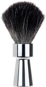 MERKUR Shaving Brush 1100 with Vegan Synthetic Hair in Bright Chrome