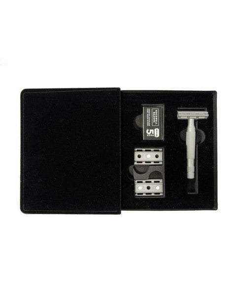 Rockwell 6S Stainless Steel Adjustable DE Safety Razor - Matte Stainless (6 Settings)