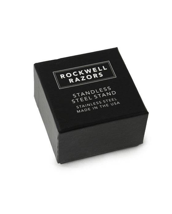 Rockwell Stainless Steel Inkwell Razor Stand - Matte Stainless
