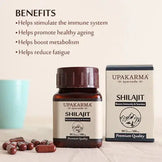 Upakarma Ayurveda 100% Pure Shilajit 90 Capsules