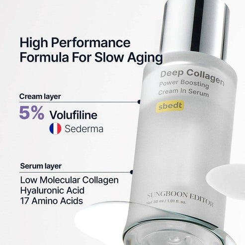 Sungboon Editor Deep Collagen Power Boosting Cream in Serum 30ml